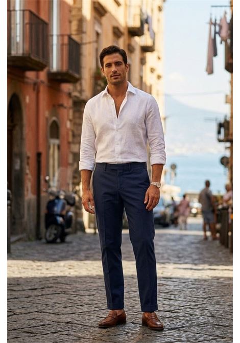 PT Torino Master Fit navy chino trousers VD05 PT TORINO |  | CO-ASMAZ00CL10360